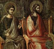 CAVALLINI, Pietro The Last Judgement (detail of the Apostles) fg oil painting reproduction